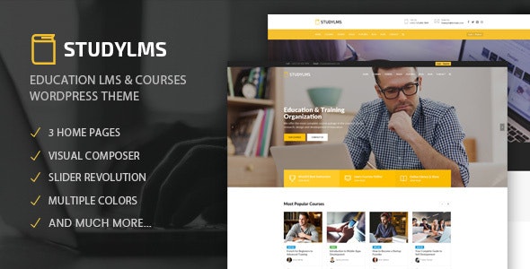 Studylms - 教育LMS&课程WordPress主题